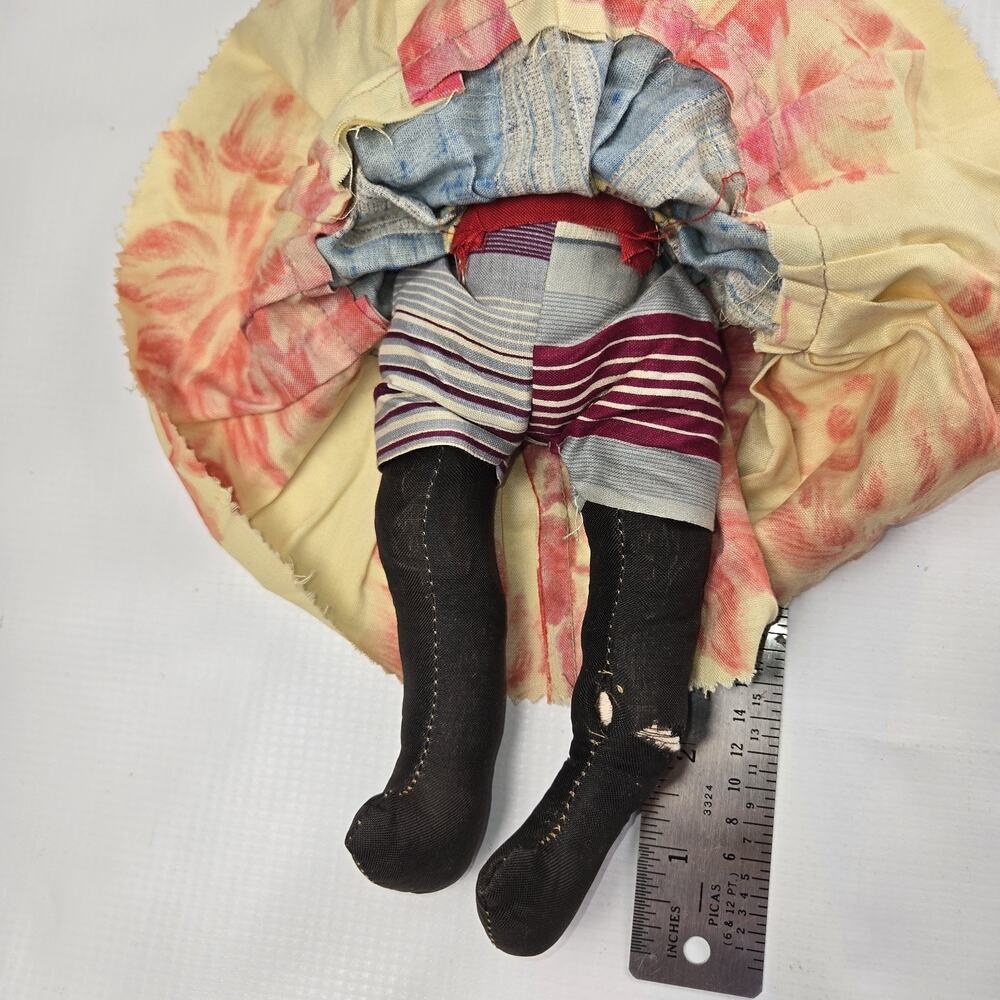 Vintage 1950/60s Caribbean Souvenir Rag Doll - Cayman Apron Folk Art - AS-IS TLC - Picture 3 of 8